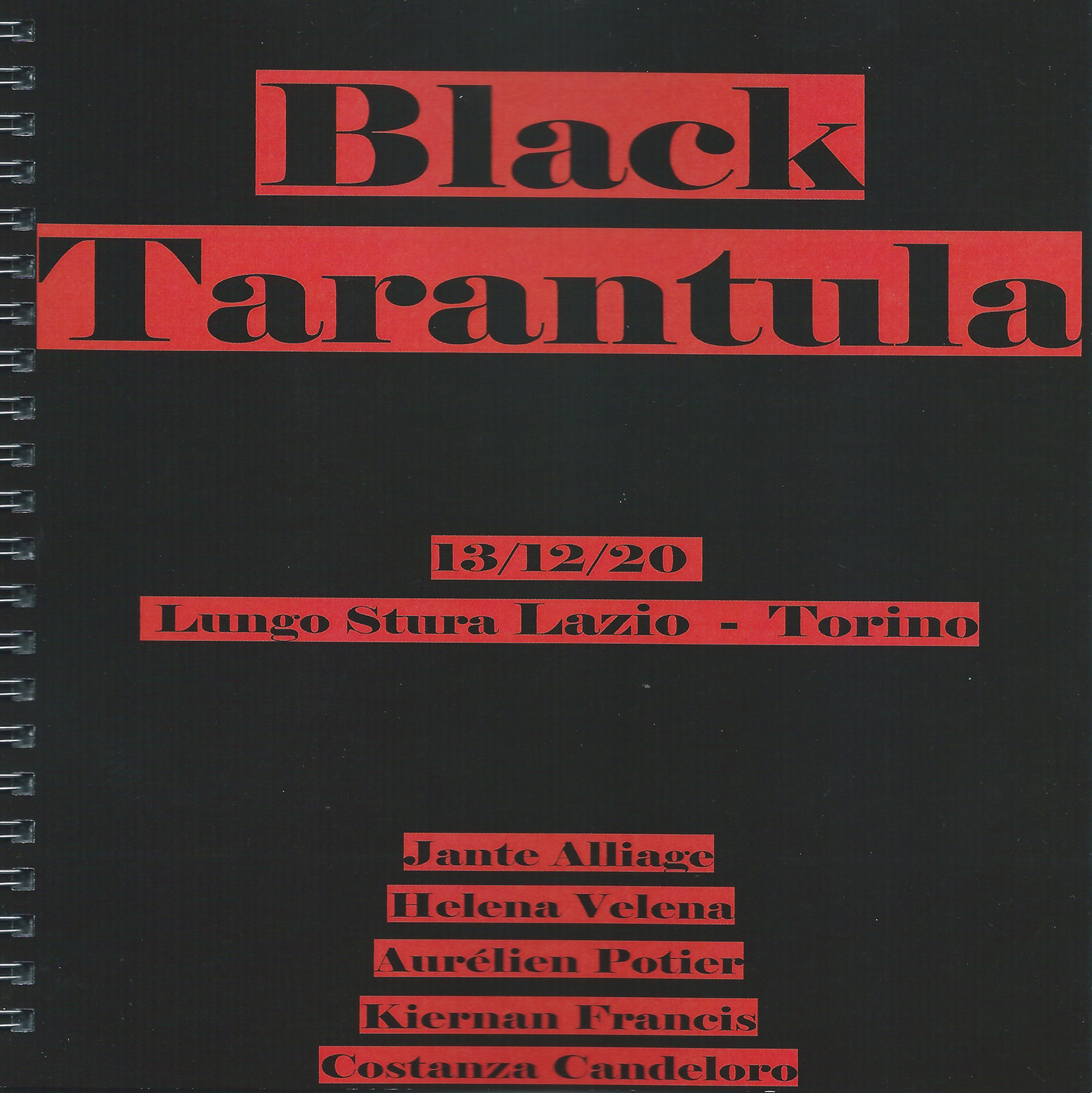 mrzb-Black Tarantula-Helena Velena-Aure´lien Potier-Costanza Candeloro-Jante Alliage-Kiernan Francis-at-Lungo-Stura-Lazio-Torino